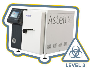 Compact benchtop autoclaves for containment level 3 labs