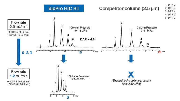 Fast Analysis of Biomolecules by Using Smaller and Innovative Particles