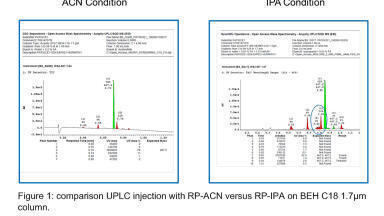 Eco-Friendly RP-HPLC - Replacing Acetonitrile with Isopropanol in analytical and purification utilising Core-Shell Chromatography