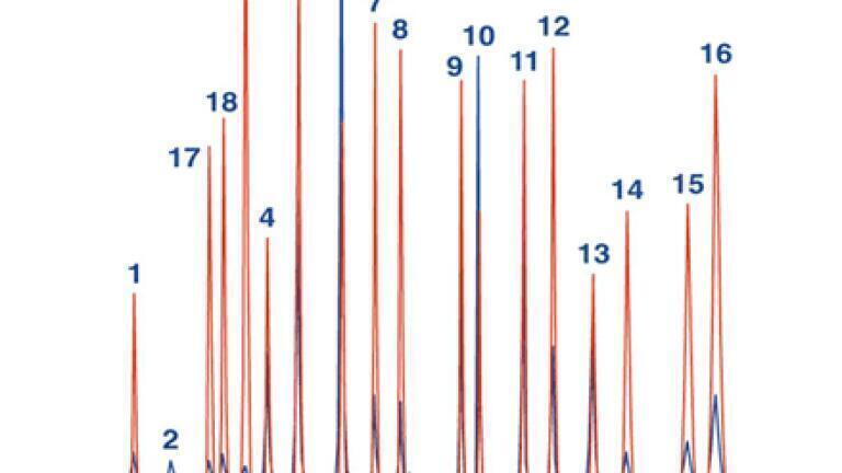 Fig (ii) Analysis of 18 EPA PAHs in less than 7 minutes
