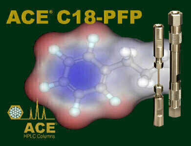 NEW ACE® C18-PFP - a unique C18 bonded HPLC column with the extra selectivity of a pentafluorophenyl (PFP) phase