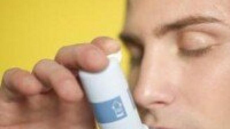 Inhalation challenges analysed with mass spectrometry