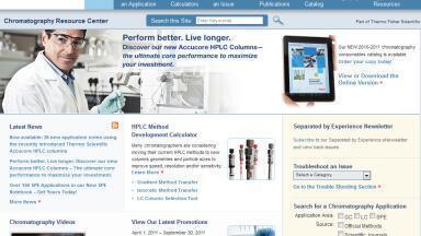 Find your Application on Our Chromatography Resource Center