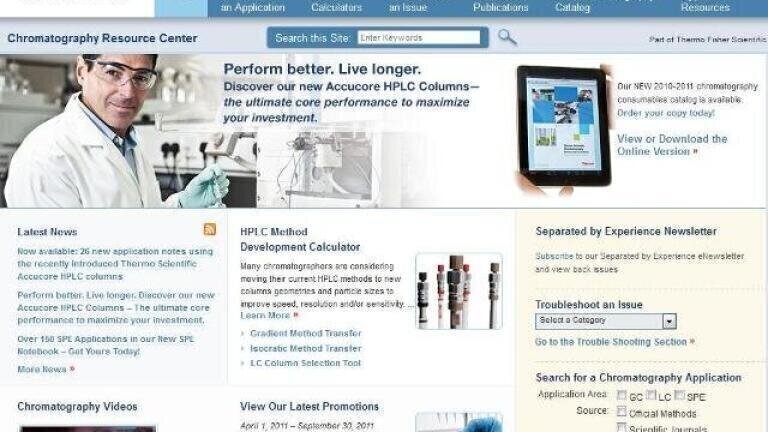 Find your Application on Our Chromatography Resource Center - Benefit from Our Experience