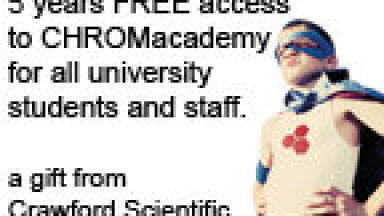 Crawford Scientific are sponsoring 5 years’ FREE access to CHROMacademy for all university students and staff.