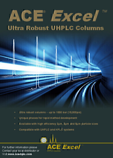 NEW Ultra Robust UHPLC Columns – 2µm, 3µm and 5µm particle sizes and unique selectivities for rapid method development  