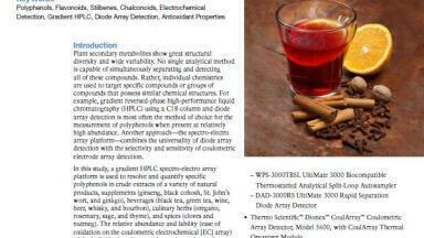 Targeted Analyses of Secondary Metabolites in Herbs, Spices, and Beverages Using a Novel Spectro-Electro Array Platform