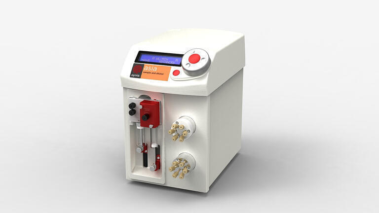 Real-time quantitative flow analysis with the Asia Sampler and Dilutor