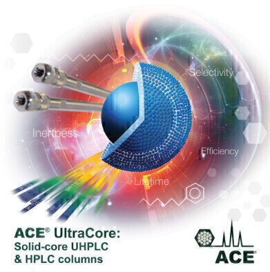 ACE UltraCore Ultra-inert Solid-core UHPLC/HPLC Columns with Extended pH Stability
