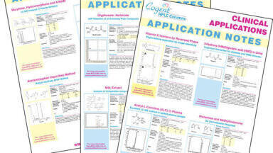 Environmental and Food, Clinical and Pharmaceutical Applications, using Cogent TYPE-C Silica Columns