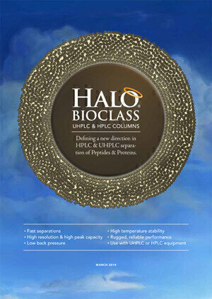 Fast, high resolution separations of biomolecules with HALO BioClass

