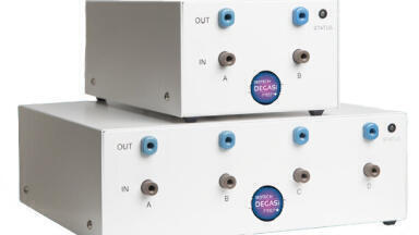 The World’s First High Fow Rate, In-Line Degasser  