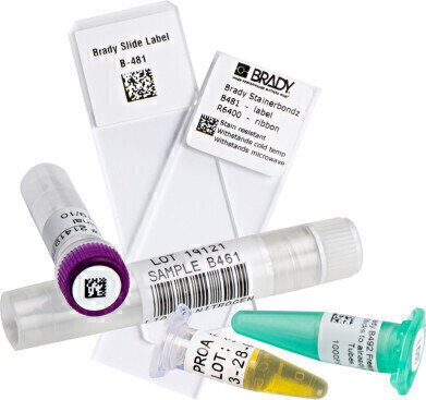 Specialised labels for vials, tubes & bottles. Free Sample Pack