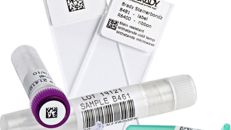 Specialised labels for vials, tubes & bottles. Free Sample Pack