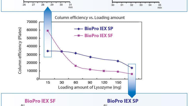 Non-porous or porous BioPro IEX columns offer ideal solutions for every task.