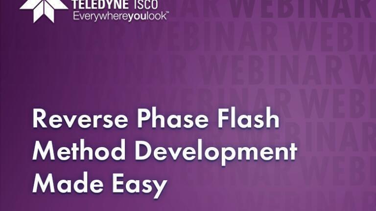Reverse Phase Flash Method Development Webinar