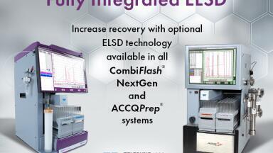 Increase recovery with option ELSD technology available in all CombiFlash and NextGen ACCQPrep systems