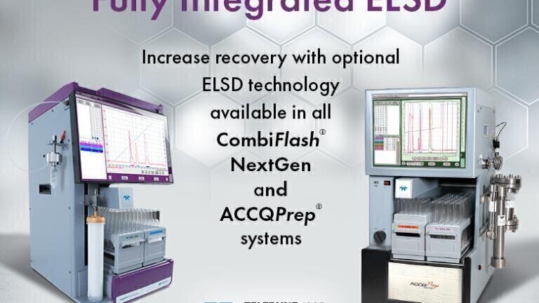 Increase recovery with option ELSD technology available in all CombiFlash and NextGen ACCQPrep systems