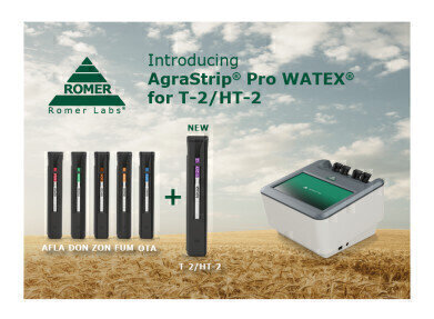 AgraStrip<sup>®</sup> Pro WATEX<sup>®</sup> test system: Rapid on-site detection of mycotoxins. Now complete with T-2/HT-2!