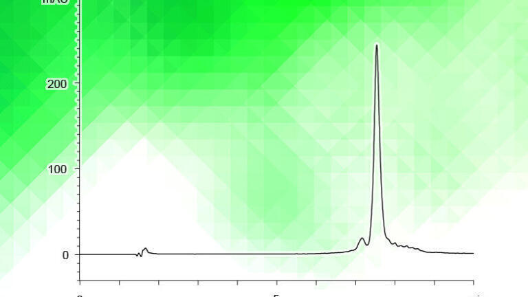 Figure 2: IP-RP analysis of EGFP mRNA (996nt).