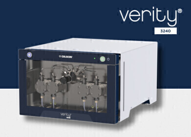 Gilson Releases Compact VERITY<sup>®</sup> 3240 High Pressure Binary Gradient Pump with Scale-Up Capabilities