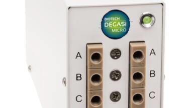 Innovative Low-Volume Degassing Module for Microfluidic Systems