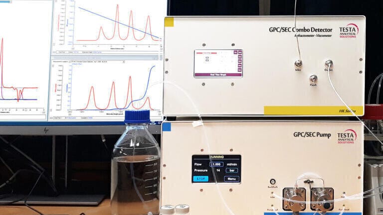 COMBO-ONE as part of a multi-detector GPC/SEC system.