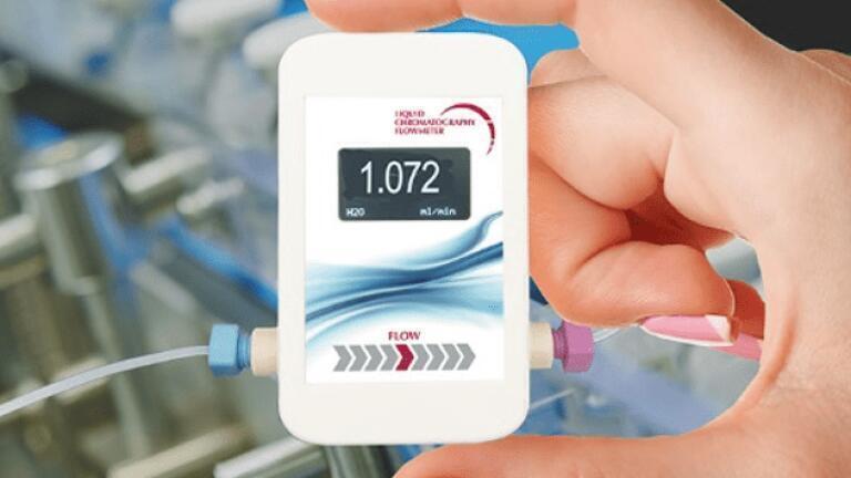 Liquid Chromatography flowmeter. (courtesy – Testa Analytical)