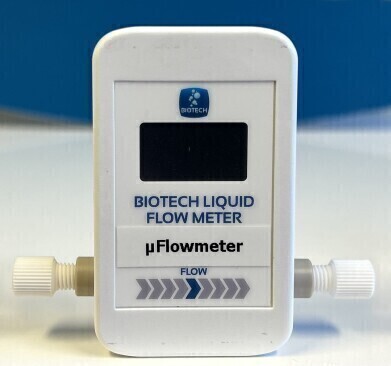 Non-invasive micro flow meter monitors ultra-low fluid flows