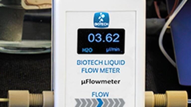 Micro Flow Meter. (courtesy: Biotech Fluidics)