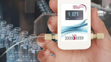 Realtime monitoring of GPC/SEC flow rate