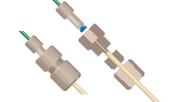Secure connections for peristaltic tubing