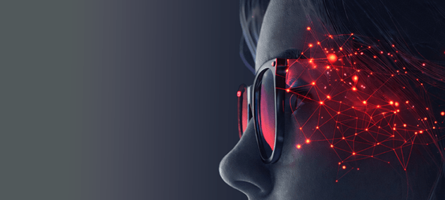 Eyes looking at digital content